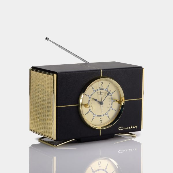 Crosley Lewis Retro AM FM Black Radio with Bluetooth Online Sale