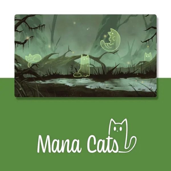 Caverns & Calicos: Mana Cats Swamp Playmat Sale