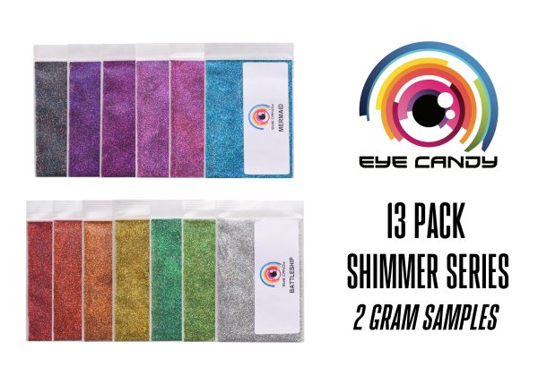 13 Color Shimmer Metallic Flakes Variety Pack Set Hot on Sale - Image 2